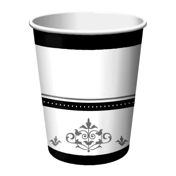 Creative Converting Stafford Disponibel Cup One Size Silver/Bla Silver/Black/White One Size
