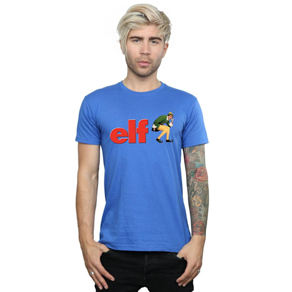 Elf Herr Crouching Logo T-shirt XXL Royal Blue Royal Blue XXL