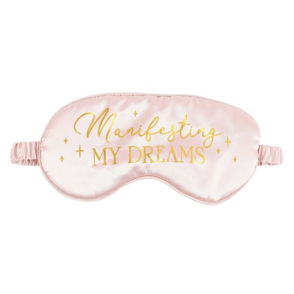 Something Different Manifesting My Dreams Satin Sleep Mask One Pink/Gold One Size