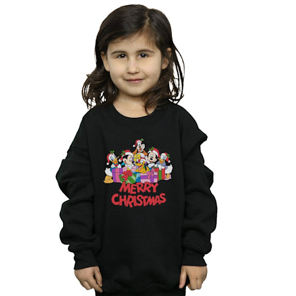 Disney Girls Mickey Mouse And Friends Jultröja 5-6 Black 5-6 Years