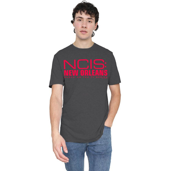 NCIS: New Orleans Unisex Vuxen Logo T-Shirt S Kolgrå Charcoal S