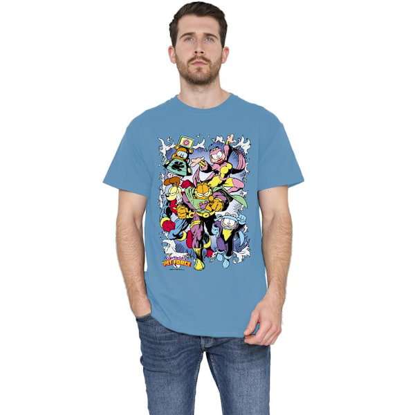Garfield Herr Riven T-Shirt XL Carolina Blå Carolina Blue XL