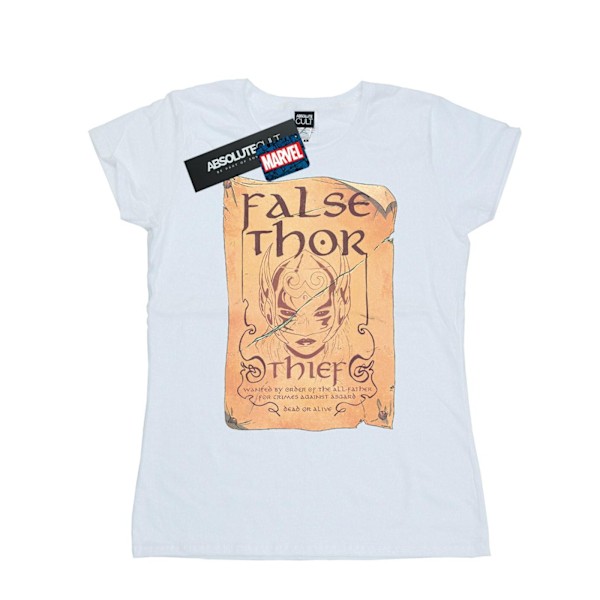 Marvel Womens/Ladies The Mighty Thor False Thor Poster Bomull T-shirt White L