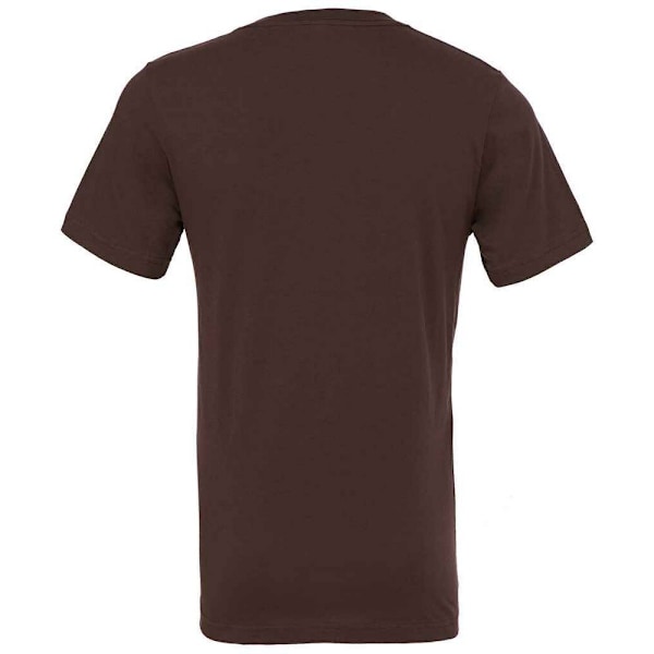 Bella + Canvas Unisex Adult Jersey V-halsad T-shirt S Brun Brown S