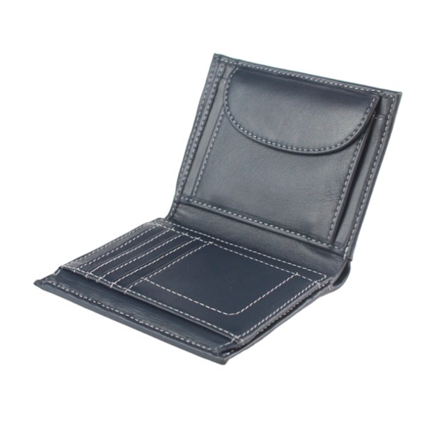 Eastern Counties Leather Isaac Läderplånbok för Herrar En Storlek Marinblå Navy One Size