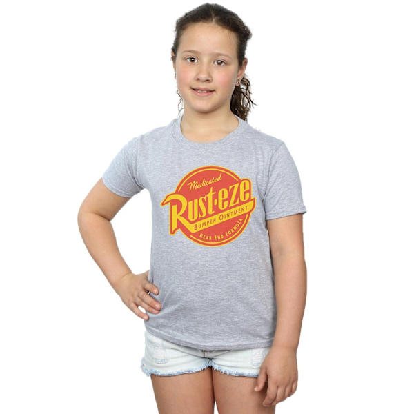Disney Girls Cars Rust-Eze Logo Bomull T-shirt 12-13 År Spor Sports Grey 12-13 Years