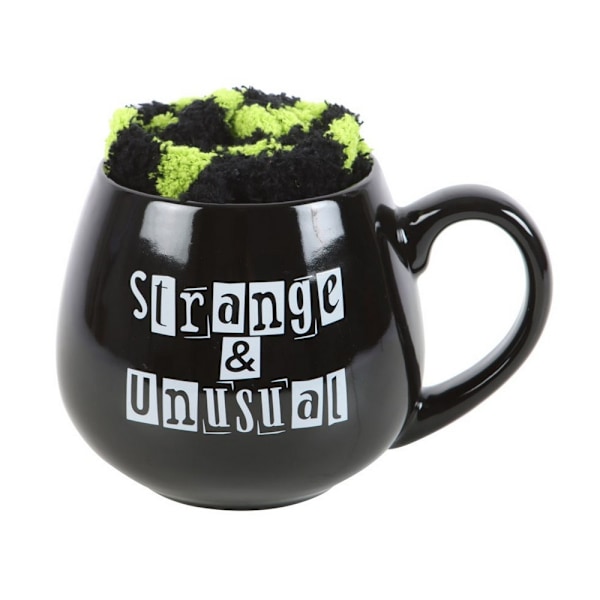 Något Annorlunda Konstig Och Ovanlig Mugg Och Sockset En Storlek Black/Green One Size