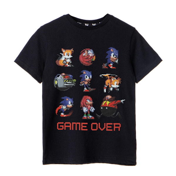 Sonic The Hedgehog Boys Game Over T-Shirt 11-12 år Svart Black 11-12 Years