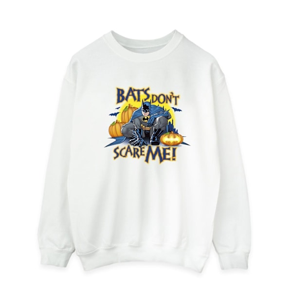 DC Comics Herr Batman Bats Don´t Scare Me Sweatshirt M Vit White M