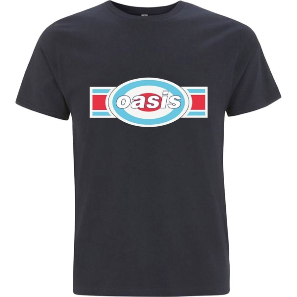 Oasis Unisex Vuxen Avlång Target T-shirt S Marinblå Navy Blue S