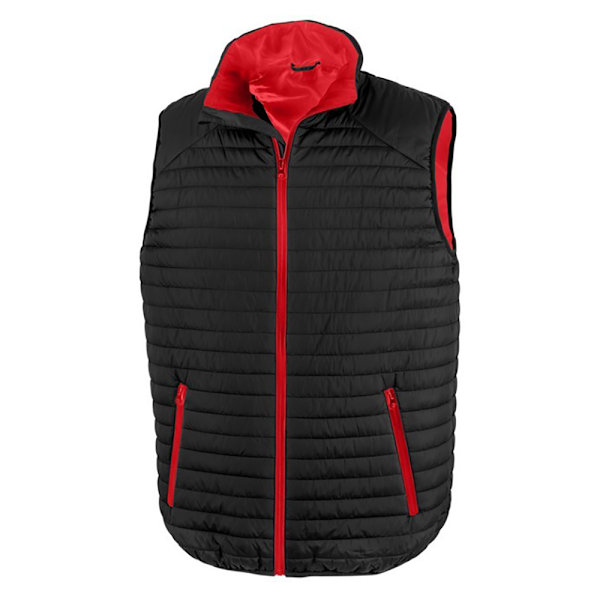 Result Unisex Vuxen Gilet M Svart/Röd Black/Red M