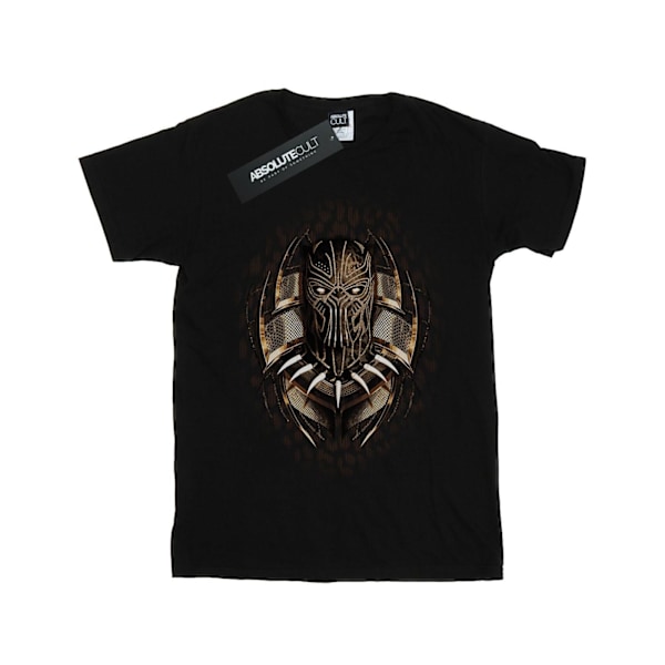 Marvel Girls Black Panther Gold Killmonger Bomull T-shirt 5-6 år Black 5-6 Years