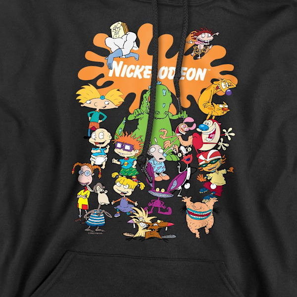 Nickelodeon Herr Splat Group Hoodie XXL Svart Black XXL