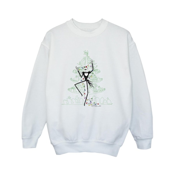 Disney Boys The Nightmare Before Christmas Tree Grön Sweatshirt White 9-11 Years