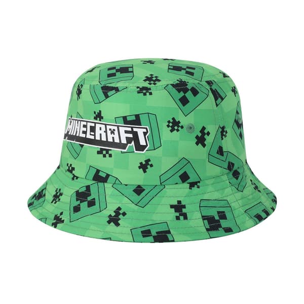 Minecraft Creeper Karaktär Solhatt En Storlek Grön Green One Size