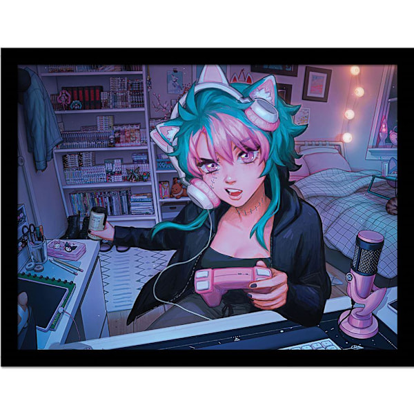 Ivy Dolamore Wtf Moment Inramad Poster 40cm x 30cm Flerfärgad Multicoloured 40cm x 30cm