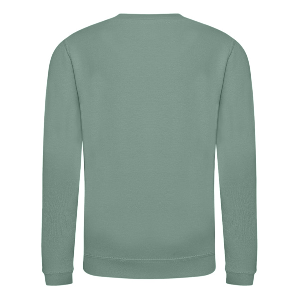 AWDis Just Hoods Barn/Barn Ungdom Enfärgad Sweatshirt med Rund Hals 12-1 Dusty Green 12-13 Years