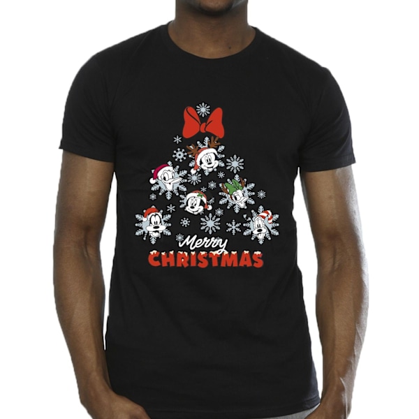 Disney herr Mickey Mouse och vänner julgran T-shirt M B Black M