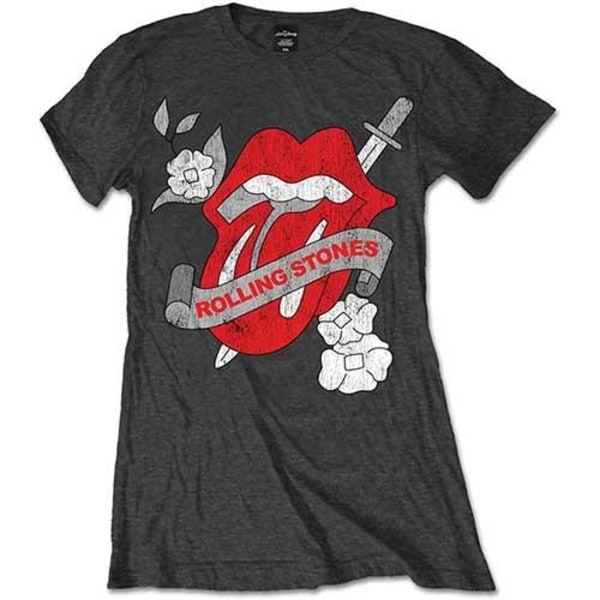 The Rolling Stones Dam/Damer Tatuering T-shirt M Charcoal Grey Charcoal Grey M