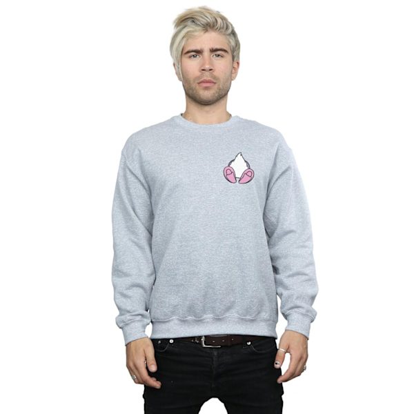 Disney Mens Daisy Duck Bakre Bröst Tryck Sweatshirt 4XL Spo Sports Grey 4XL