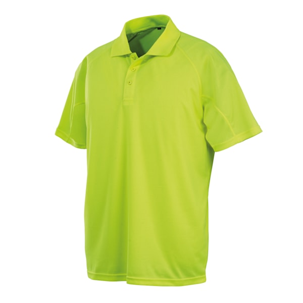 Spiro Unisex Vuxen Impact Performance Aircool Poloshirt XXL F Flo Yellow XXL