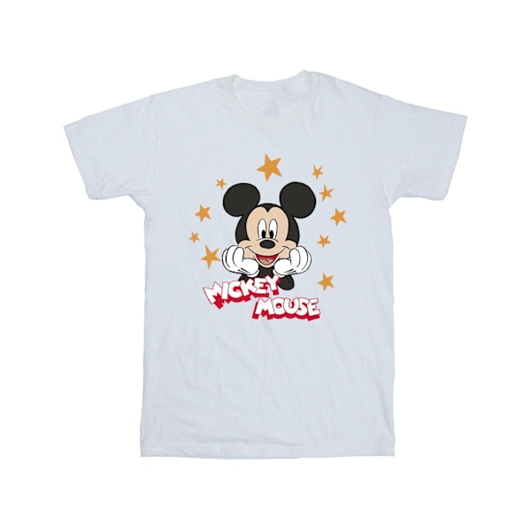 Disney Boys Mickey Mouse Stars T-Shirt 3-4 år Vit White 3-4 Years