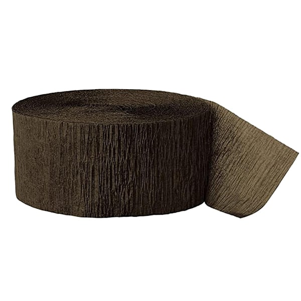 Unika Festpappersremsor i Krepppapper, Storlek: En Storlek, Brun Brown One Size