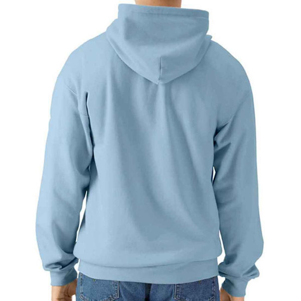 Gildan Herr Softstyle Fleece Mellanvikt Helzip Hoodie S Stengrå Stone Blue S