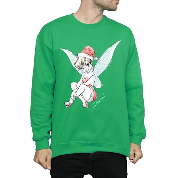 Disney Mens Tinkerbell Jul Fe Sweatshirt L Irländsk Grön Irish Green L