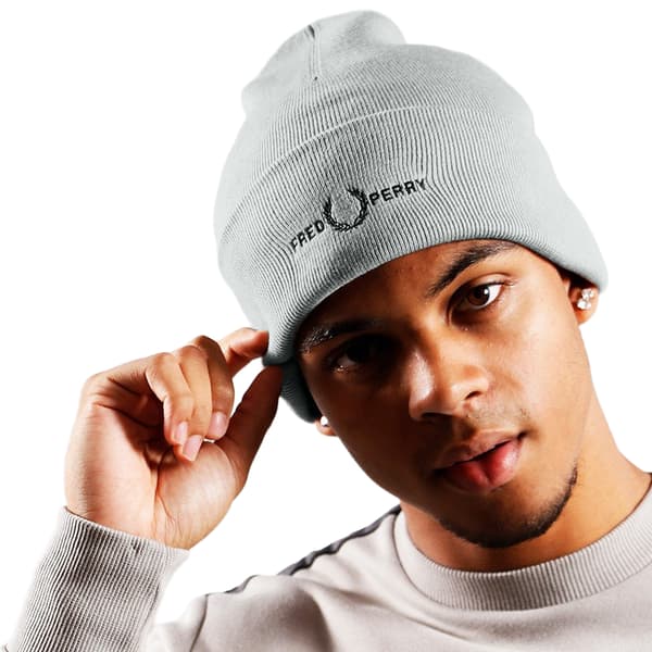 Fred Perry Unisex Vuxen Grafisk Logotyp Mössa En Storlek Silver Silver One Size