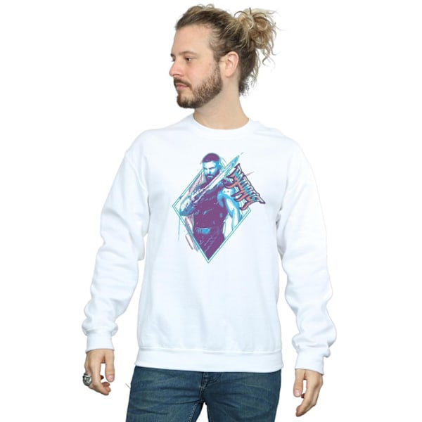 Marvel Herr Shang-Chi And The Legend Of The Ten Rings Razor Fist Pose Sweatshirt White 4XL