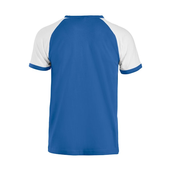 Clique Unisex Raglan T-shirt M Royal Blue/White Royal Blue/White M