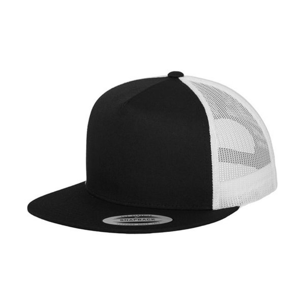 Flexfit Unisex Adult Classic Two Tone Trucker Cap One Size Black Black/White One Size