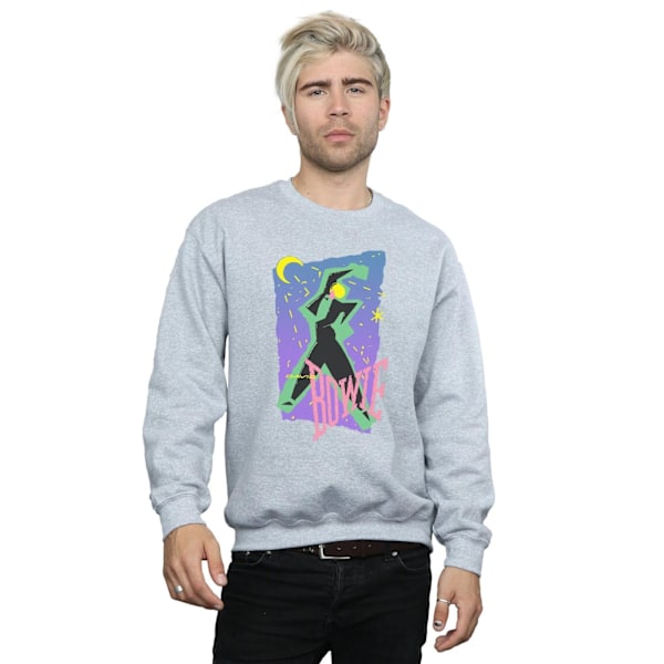 David Bowie Herr Moonlight Dance Sweatshirt 3XL Sports Grey Sports Grey 3XL