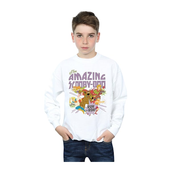 Scooby Doo Boys The Amazing Scooby Sweatshirt 7-8 år Vit White 7-8 Years