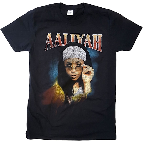 Aaliyah Unisex Vuxen Trippy T-Shirt XXL Svart Black XXL