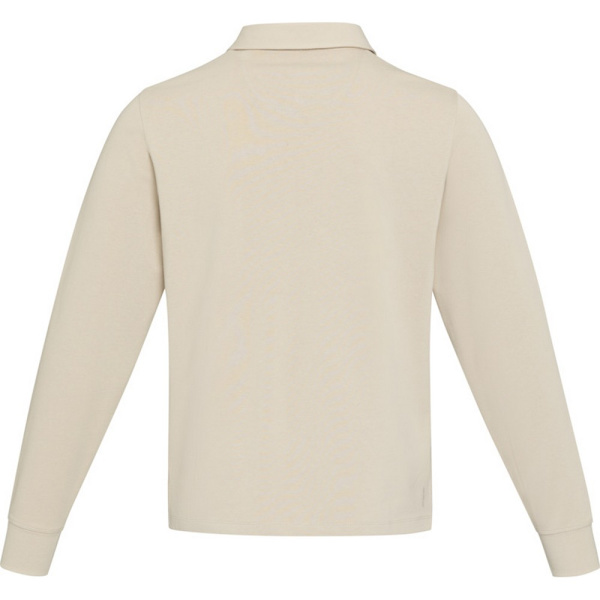 Elevate Unisex Adult Clyde Organisk Bomull Rugby Polo Sweatshirt Oatmeal XS