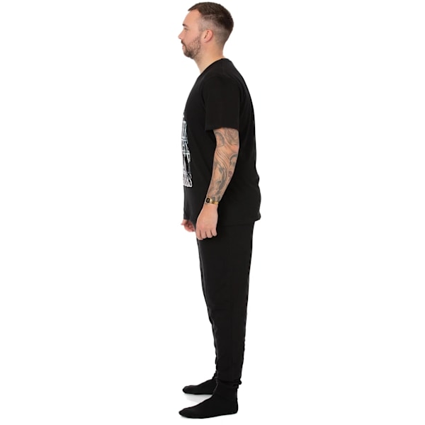 Peaky Blinders herr By Order lång pyjamas set S svart Black S