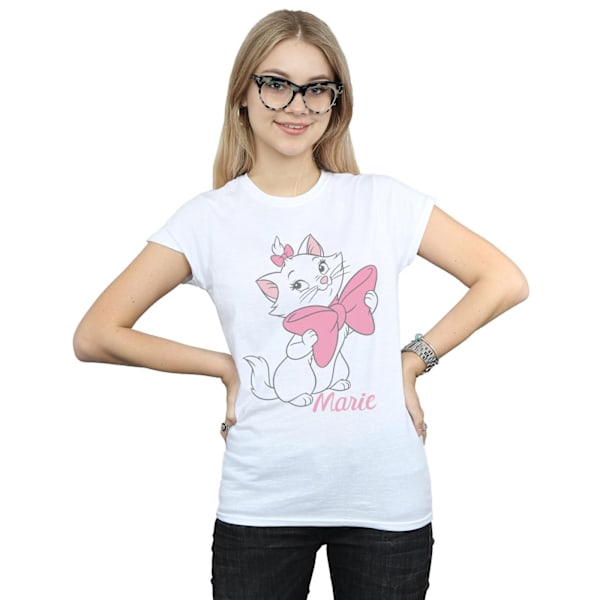 Disney Dam/Kvinnor Aristocats Marie Rosett Bomull T-shirt L Vit White L