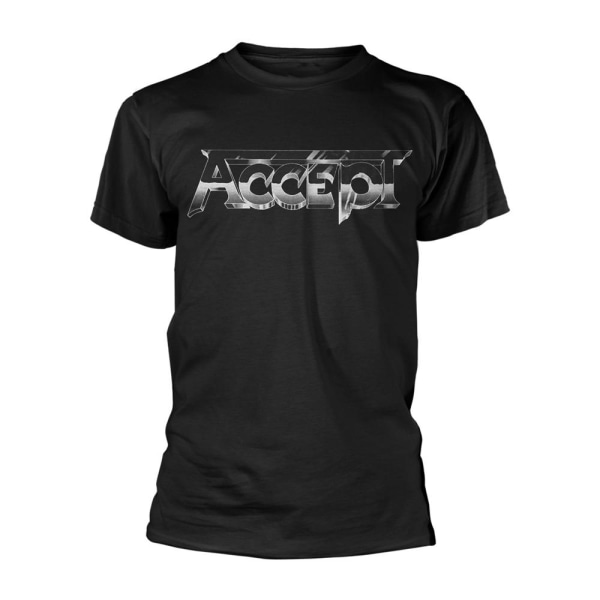 Acceptera Unisex Vuxen 3D-logotyp T-shirt S Svart Black S