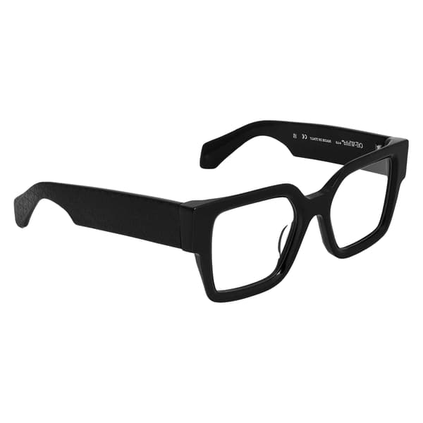 Off White Unisex Vuxen Stil 7r Rektangulära Solglasögon En Storlek Black One Size