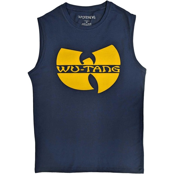 Wu-Tang Clan Unisex Vuxen Logotyp bomullsväst Topp S Marinblå Navy Blue S