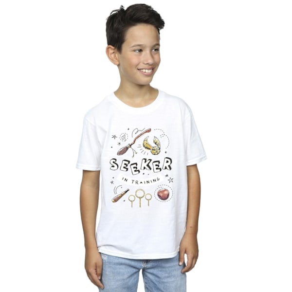 Harry Potter Boys Seeker In Training T-Shirt 9-11 år Vit White 9-11 Years