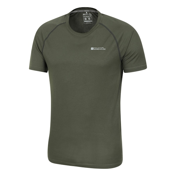 Mountain Warehouse Aero II T-shirt med korta ärmar för män, M, Khaki G Khaki Green M