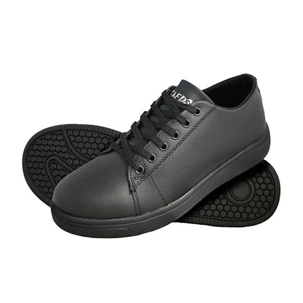 AFD Unisex Retro Lädersäkerhetsskor 11 UK Svart Black 11 UK