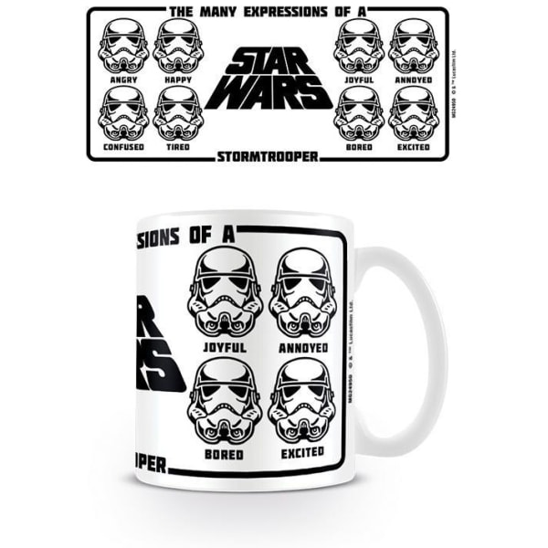 Star Wars Expressions Of A Stormtrooper Mug One Size Vit/Svart White/Black One Size