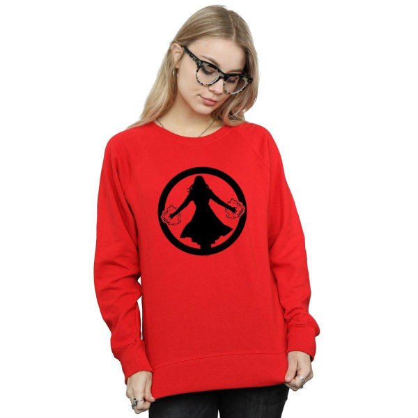 Marvel Dam Scarlet Witch Symbol Sweatshirt XXL Röd Red XXL