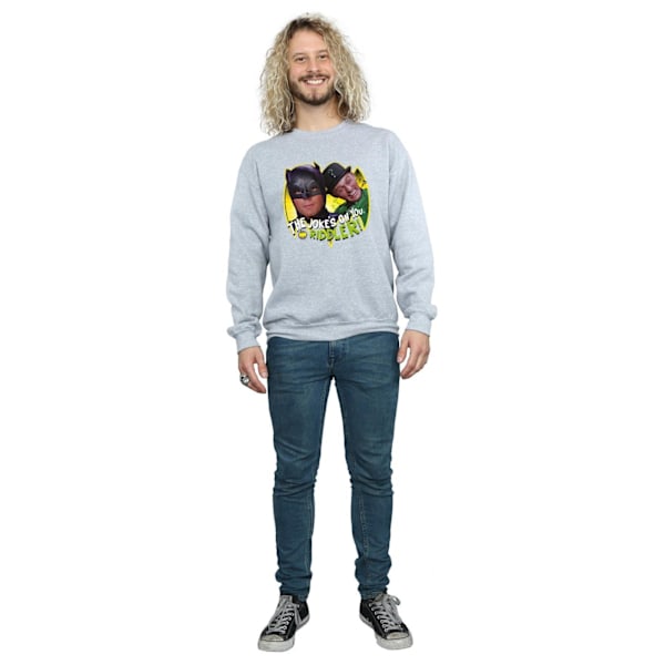 DC Comics Herr Batman TV-serie The Riddler Joke Sweatshirt M S Sports Grey M