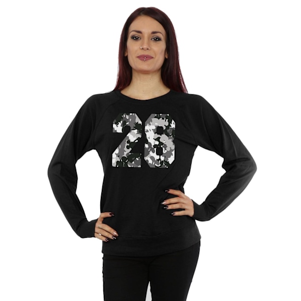 Disney Dam/Kvinnor Mickey Mouse Mönster 28 Sweatshirt L Svart Black L