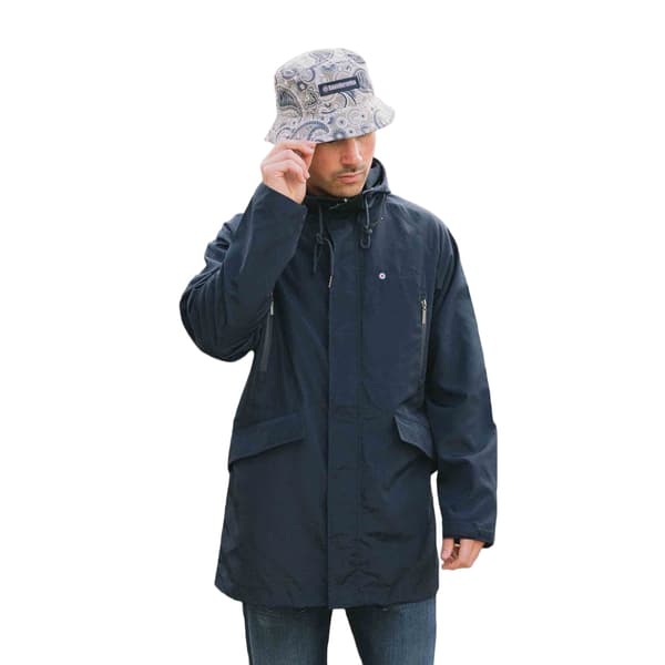Lambretta Heaton Hooded Jacka för män M Marinblå Navy M